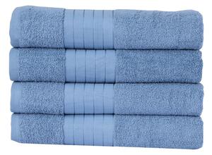 Modré bavlnené uteráky v súprave 4 ks 50x100 cm – Good Morning