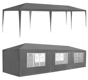 Záhradný stan / Pavilón 3 x 9 m – Ideálny pre oslavy a záhradné párty sivá