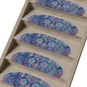 Modré nášľapy na schody v súprave 16 ks 20x65 cm Yoruk – Vitaus