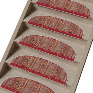 Červené nášľapy na schody v súprave 16 ks 20x65 cm Anatolia – Vitaus
