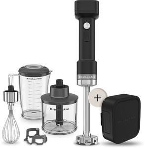 KitchenAid bezdrôtový tyčový mixér s príslušenstvom 5KHBRV75 GO, s batériou