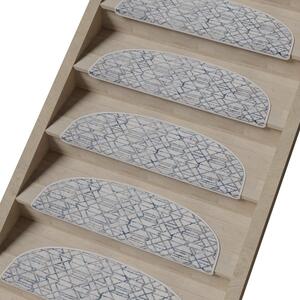 Sivé nášľapy na schody v súprave 16 ks 20x65 cm Cottage Warmth – Vitaus
