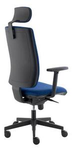 Kancelárska stolička Keny Šéf, modrá/čierna