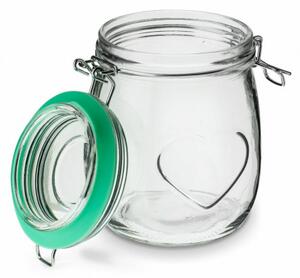 ADH Dóza sklenená 800ml srdce