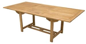 DEOKORK Záhradný obdĺžnikový stôl MONTANA 160/210 x 90 cm (teak) POŠKODENÝ