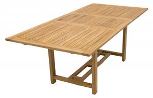 DEOKORK Záhradný obdĺžnikový stôl MONTANA 160/210 x 90 cm (teak) POŠKODENÝ