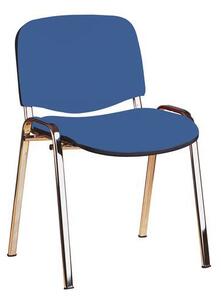 Konferenčná stolička Manutan ISO Chrom, modrá