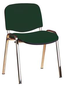 Konferenčná stolička Manutan ISO Chrom, zelená
