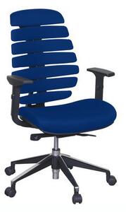 Kancelárska stolička Dory, látka, čierna/modrá