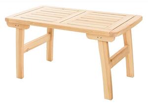 DEOKORK Masívny záhradný stôl z borovice ROMANTIC (32 mm) - rôzne dĺžky 150 cm