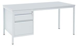 Kancelársky stôl s kontajnerom Basic, 160 x 80 x 76 cm, rovné vyhotovenie
