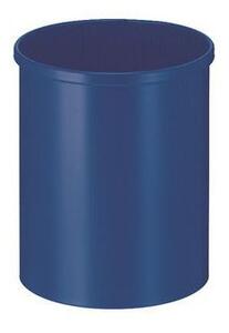 Kovový odpadkový kôš Tube, objem 15 l, modrý