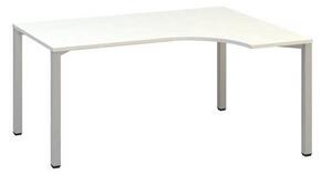 Ergo kancelársky stôl Alfa 200, 180 x 120 x 74,2 cm, pravé vyhotovenie, dezén biela, RAL9022