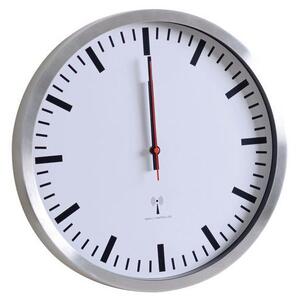 Nástenné hodiny, alu/biela, 35, 5 cm, DCF