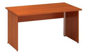 Kancelársky stôl Alfa 100, 140 x 80 x 73,5 cm, rovné vyhotovenie, dezén čerešňa