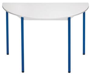 Polkruhový rokovací stôl Alex, 120 x 74 cm