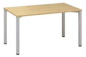 Kancelársky stôl Alfa 200, 140 x 80 x 74,2 cm, rovné vyhotovenie, dezén divoká hruška, RAL9022
