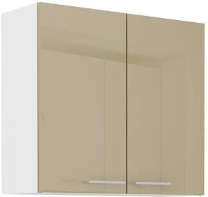 Kuchyňská skříňka závěsná 80 cm GOREN - Cappucino lesklá