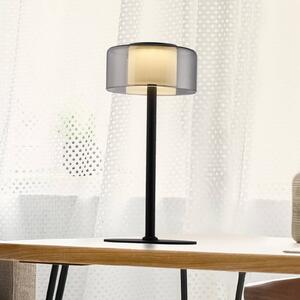 Stolná LED lampa Paul Neuhaus Rika, sklo, výška 33 cm, stmievateľná