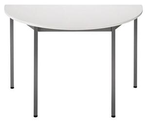 Polkruhový rokovací stôl Tyler, 120 x 74 cm