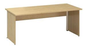 Kancelársky stôl Alfa 100, 180 x 80 x 73,5 cm, rovné vyhotovenie, dezén divá hruška