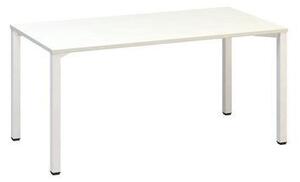 Kancelársky stôl Alfa 200, 160 x 80 x 74,2 cm, rovné vyhotovenie, dezén biela, RAL9010