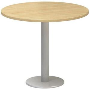 Kruhový konferenčný stôl Alfa 400, 90 x 74,2 cm, dezén divoká hruška