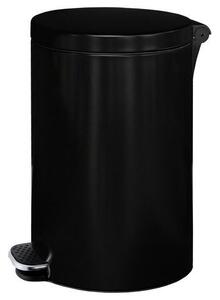 Kovový odpadkový kôš Basic, objem 20 l, čierny