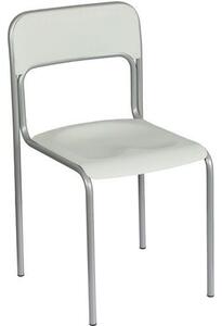 Plastová jedálenská stolička Cortina, sivá