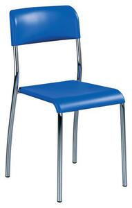 Plastová jedálenská stolička Paula, modrá