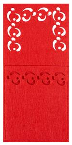 Tutumi - Vianočný obal na príbory - červená - 4 ks