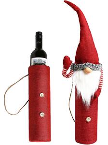 Tutumi, dekoratívny vianočný obal na flašu XYO51, červená, CHR-00603