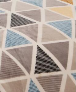 Sivé mikroplyšové obliečky na jednolôžko 140x200 cm Triangulo – My House
