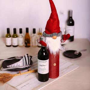 Tutumi, dekoratívny vianočný obal na flašu XYO51, červená, CHR-00603