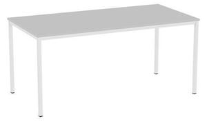 Jedálenský stôl Versys so svetlosivým podnožím RAL 7035, 160 x 80 x 74,3 cm, svetlosivý