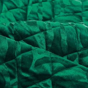 Dekorstudio Zamatový prehoz na posteľ KRISTIN3 v zelenej farbe Rozmer prehozu (šírka x dĺžka): 220x240cm