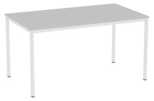 Jedálenský stôl Versys so svetlosivým podnožím RAL 7035, 140 x 80 x 74,3 cm, svetlosivý