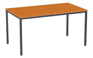Jedálenský stôl Versys s podnožím antracit RAL 7016, 140 x 80 x 74,3 cm, čerešňa