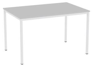 Jedálenský stôl Versys so svetlosivým podnožím RAL 7035, 120 x 80 x 74,3 cm, svetlosivý