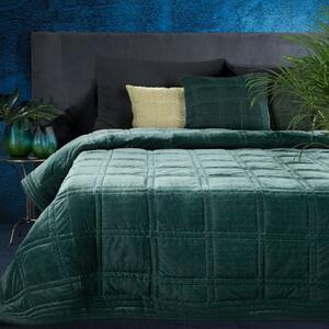 Luxusný zamatový prehoz na posteľ NAA-02 v tmavomätovej farbe Rozmer prehozu (šírka x dĺžka): 220x240cm