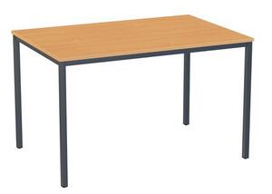 Jedálenský stôl Versys s podnožím antracit RAL 7016, 120 x 80 x 74,3 cm, buk