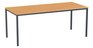 Jedálenský stôl Versys s podnožím antracit RAL 7016, 180 x 80 x 74,3 cm, buk