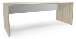 Kancelársky stôl Viva, 200 x 80 x 75 cm, rovné vyhotovenie, dub oyster/biely