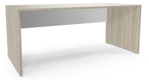 Kancelársky stôl Viva, 180 x 80 x 75 cm, rovné vyhotovenie, dub oyster/biela