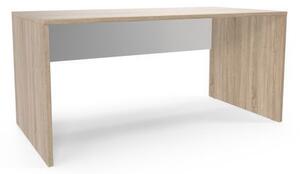 Kancelársky stôl Viva, 160 x 80 x 75 cm, rovné vyhotovenie, dub sonoma/biely