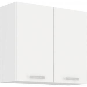 Kuchyňská skříňka závěsná 80 cm 29 - PROVENCE - Bílá matná / Dub Artisan