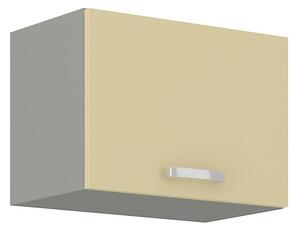Kuchynská skrinka s otváraním hore šírka 50 cm 06 - HULK - Béžová lesklá
