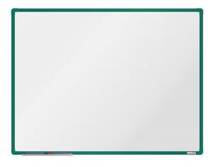 Biela magnetická tabuľa boardOK, 120 x 90 cm, zelená