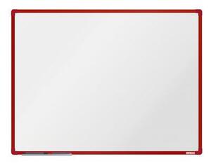 Biela magnetická tabuľa boardOK, 120 x 90 cm, červená