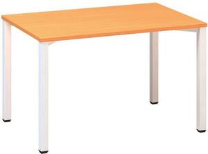 Kancelársky stôl Alfa 200, 120 x 80 x 74,2 cm, rovné vyhotovenie, dezén buk Bavaria, RAL9010